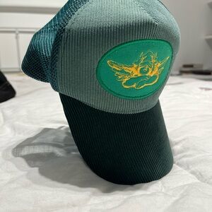 Boys Lie Green Trucker Hat with Yellow Detail